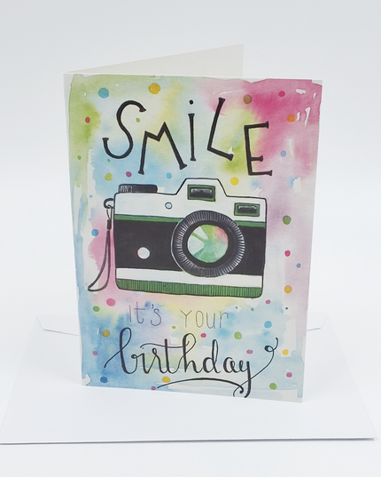 Wenskaart smile it's your birthday