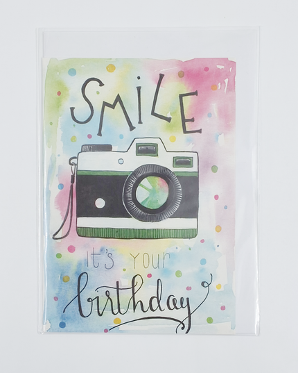 Wenskaart smile it's your birthday