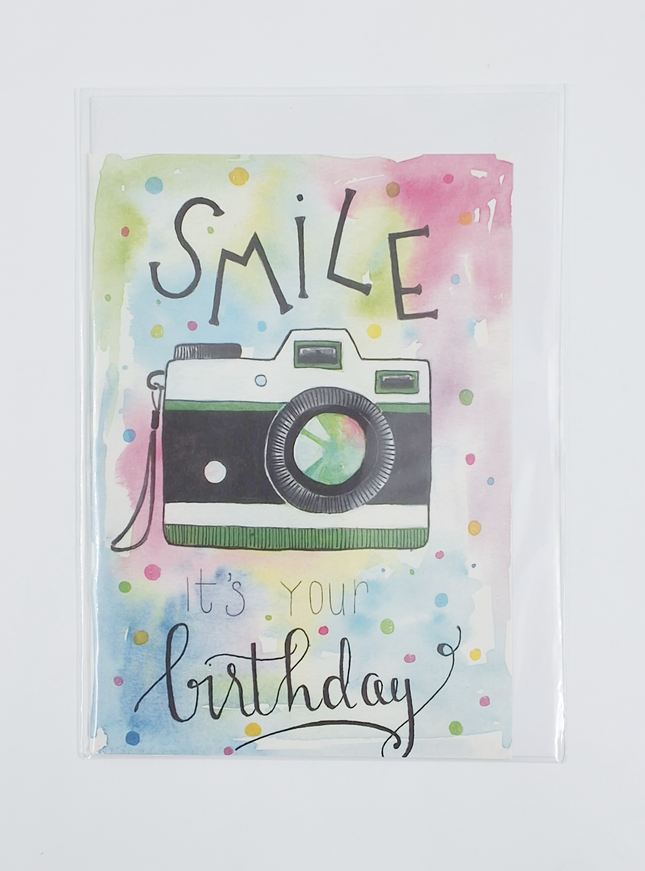 Wenskaart smile it's your birthday