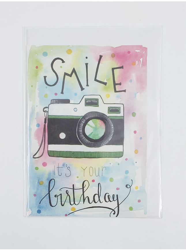 Greeting card smile it's your birthday
