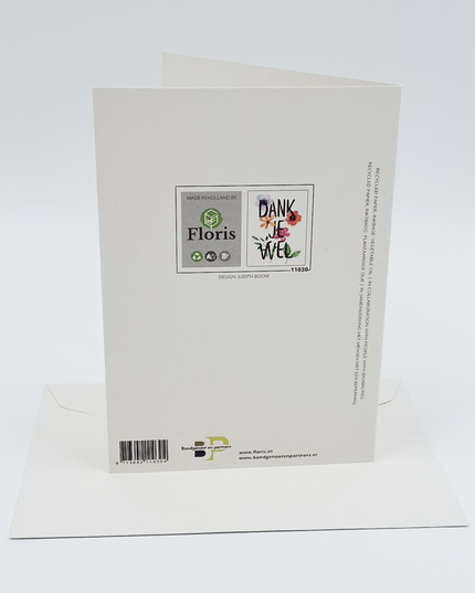Wenskaart dank je wel