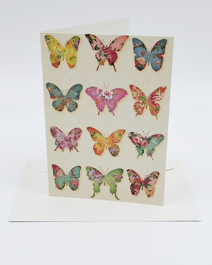Wenskaart vlinders