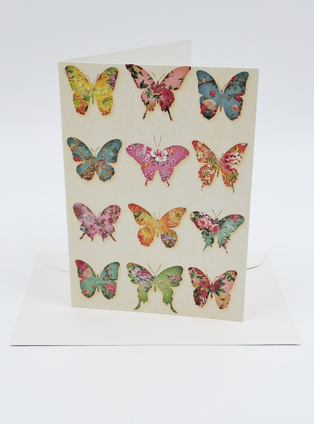 Wenskaart vlinders
