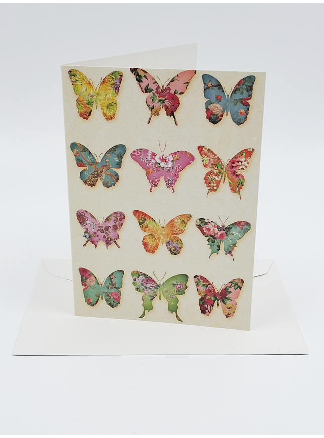 Wenskaart vlinders
