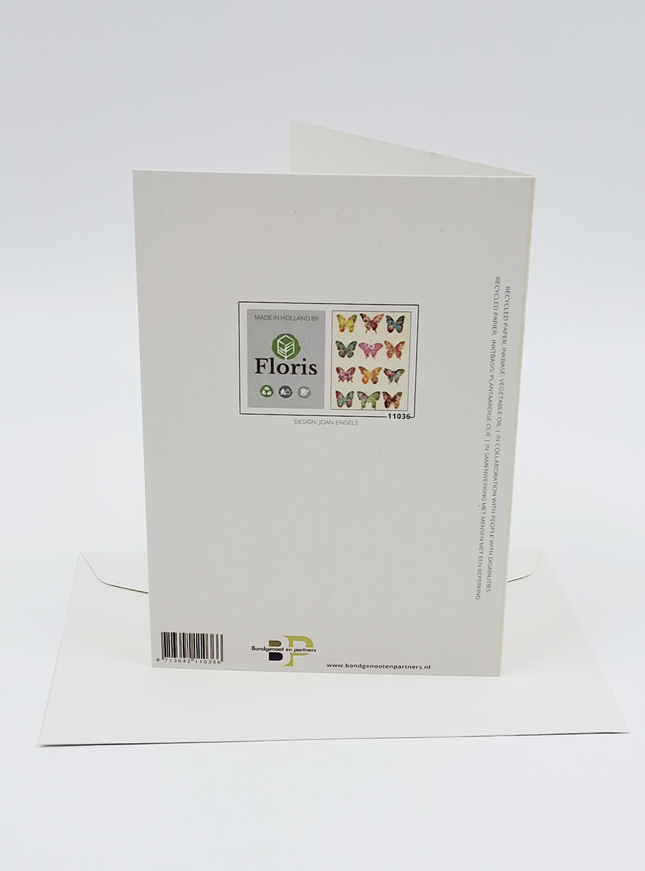 Wenskaart vlinders