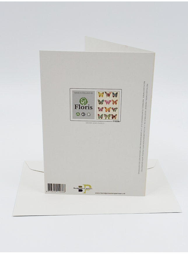 Wenskaart vlinders