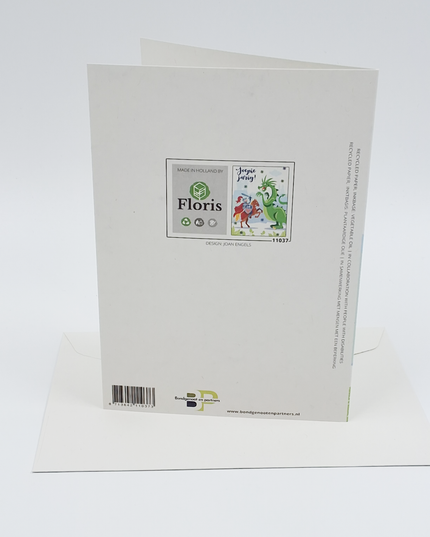 Wenskaart ridder en draak