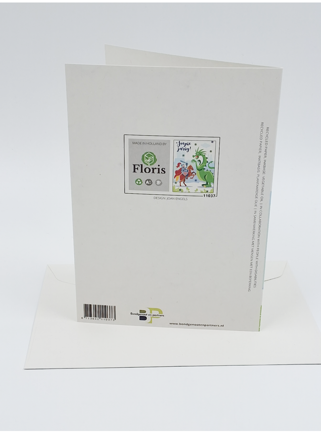 Knight and dragon greeting card