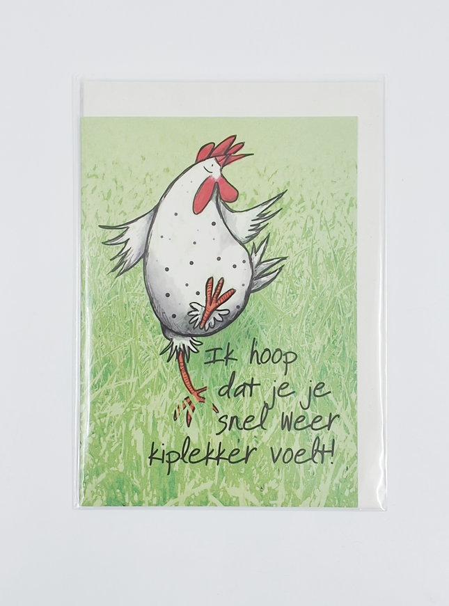 Wenskaart kiplekker