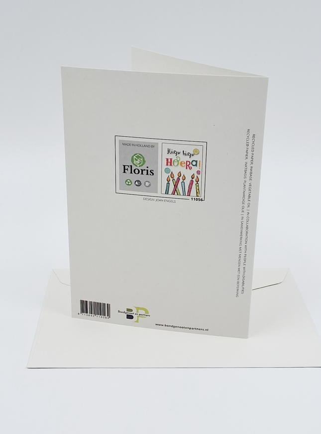 Wenskaart hiep hiep hoera