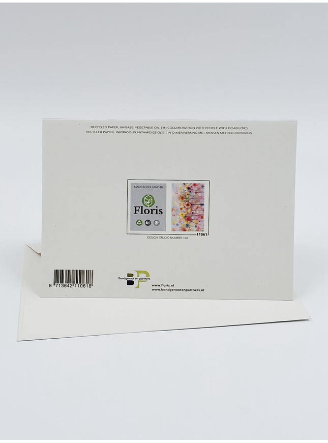 Wenskaart veldboeket