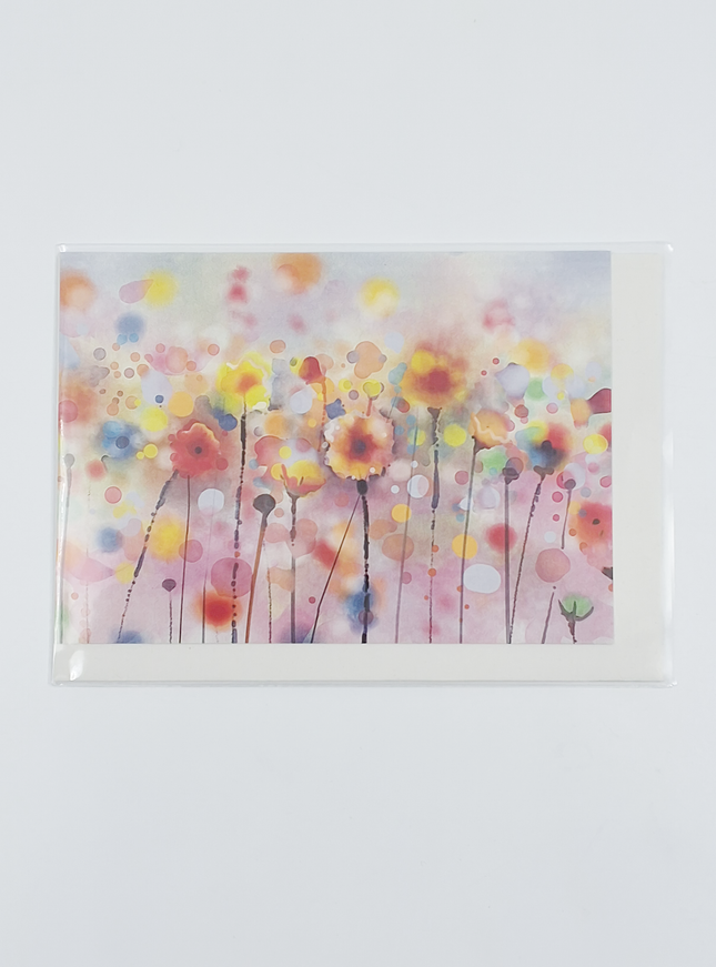 Wenskaart veldboeket