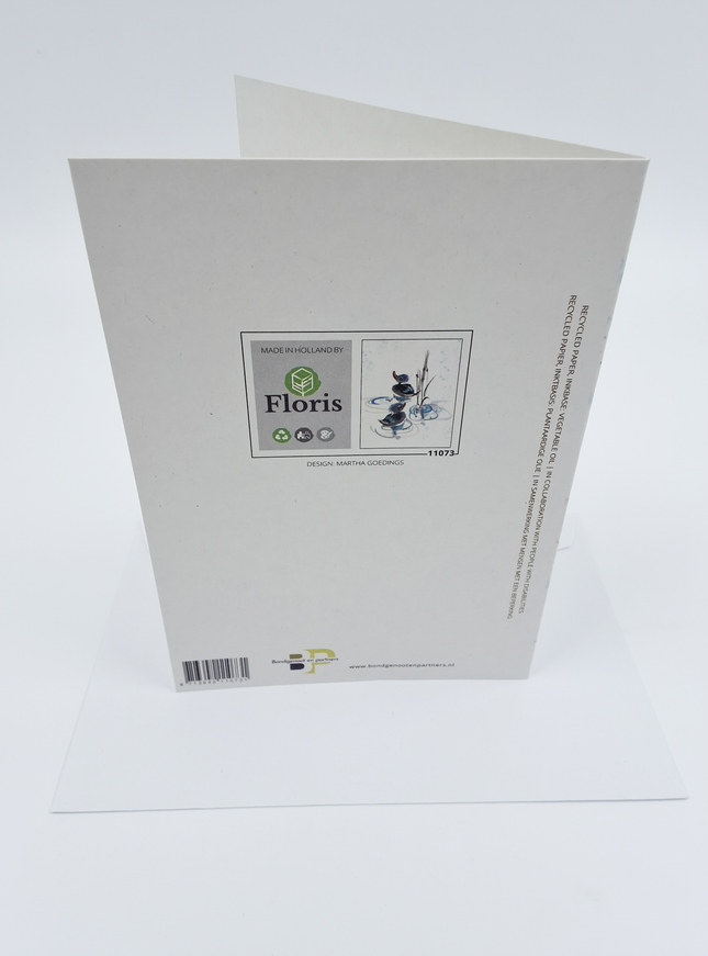 Wenskaart twee eendjes