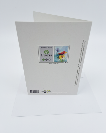 Wenskaart 3 lentebloemen