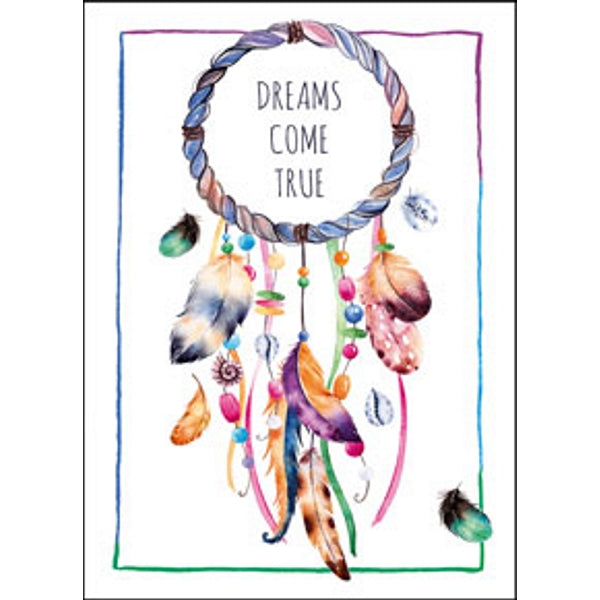 Wenskaart dromenvanger, dreams come true