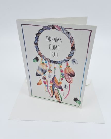 Wenskaart dromenvanger, dreams come true
