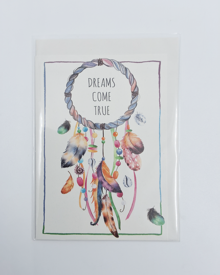Wenskaart dromenvanger, dreams come true