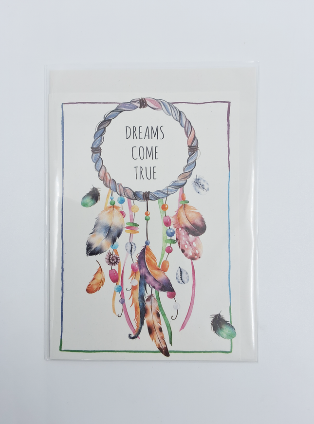 Wenskaart dromenvanger, dreams come true