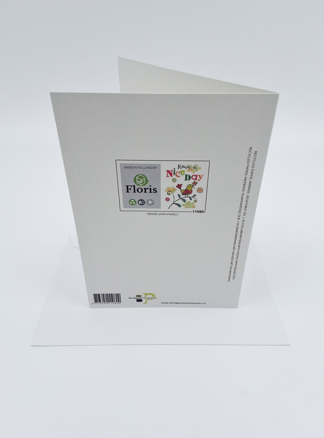 Wenskaart vogel, have a nice day