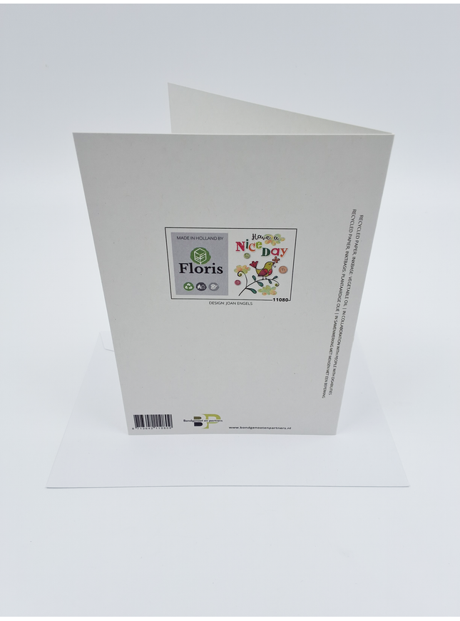 Wenskaart vogel, have a nice day