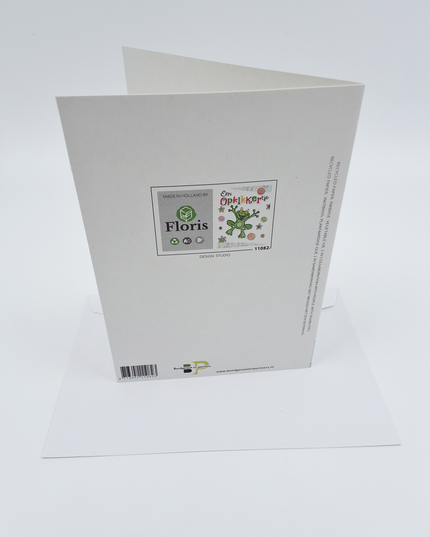 Wenskaart kikker, een opkikkertje