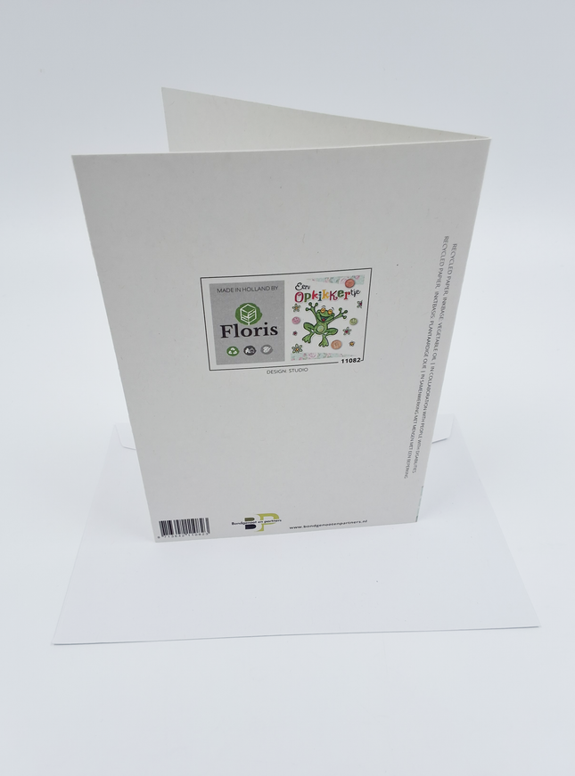 Wenskaart kikker, een opkikkertje