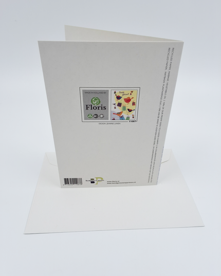 Wenskaart vogels cadeautjes, gefeliciteerd