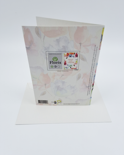 Wenskaart bloemen, gefeliciteerd met jullie … jarig huwelijk