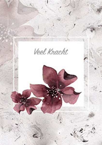 Wenskaart condoleance veel kracht