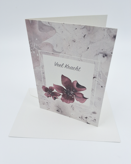 Wenskaart condoleance veel kracht