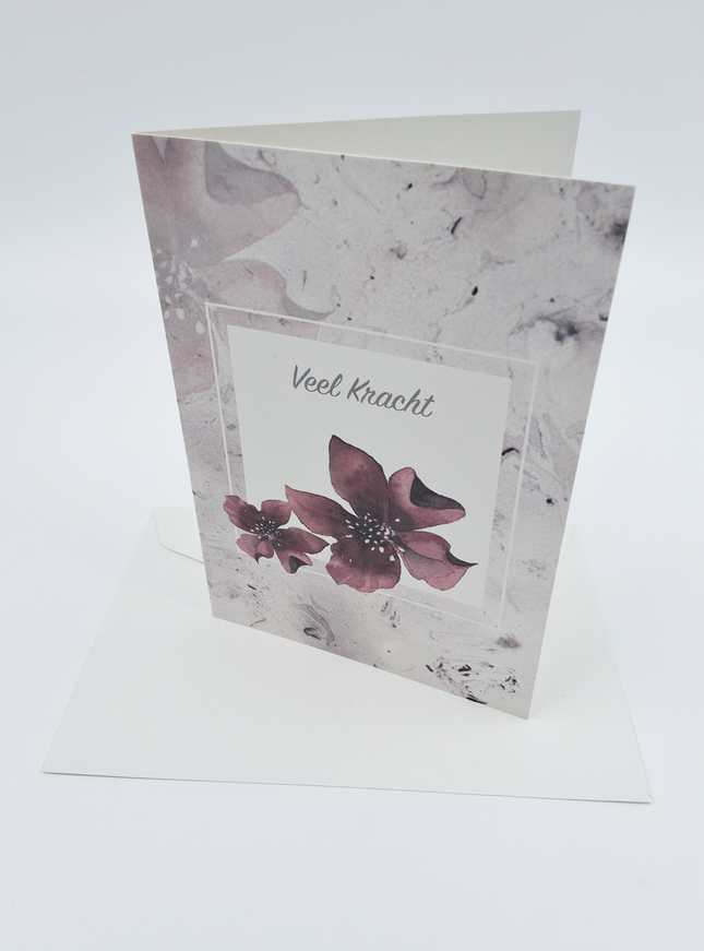 Wenskaart condoleance veel kracht