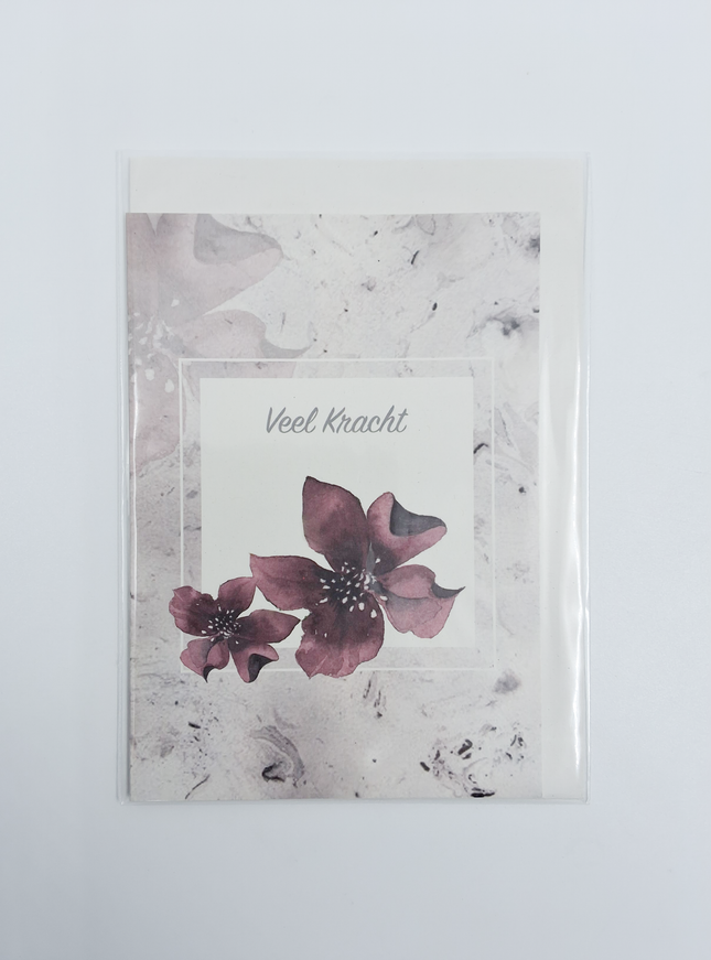 Wenskaart condoleance veel kracht