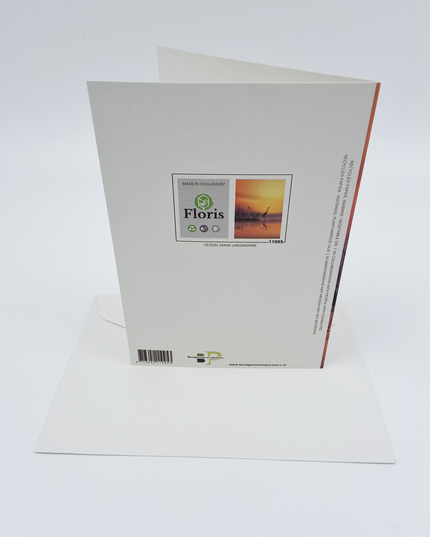 Wenskaart condoleance ondergaande zon