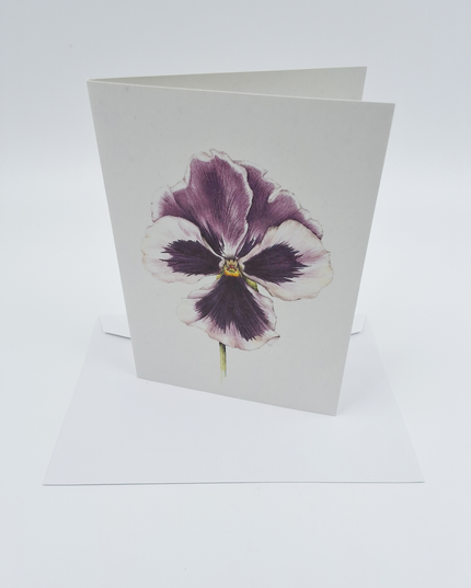 Wenskaart paarse viool