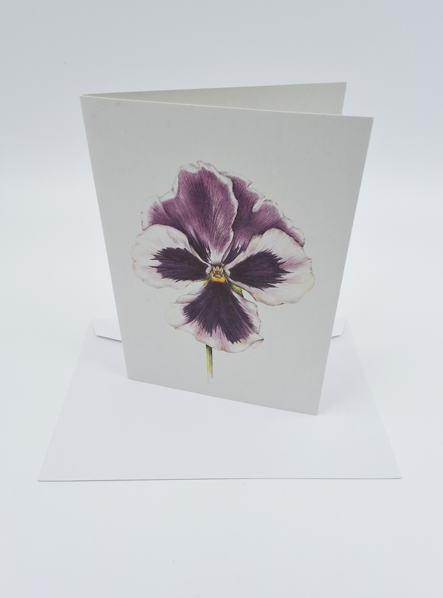 Wenskaart paarse viool