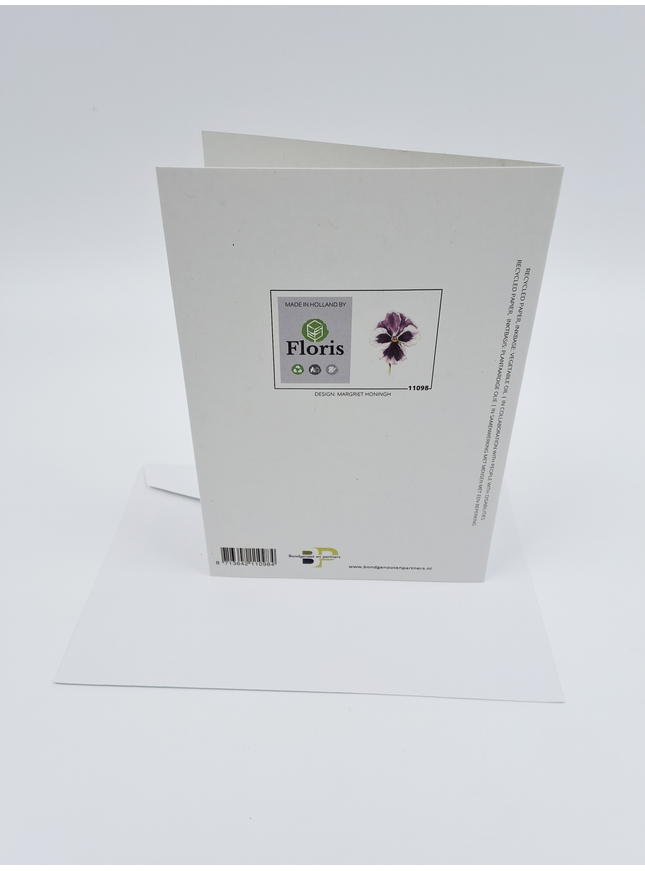 Purple violet greeting card