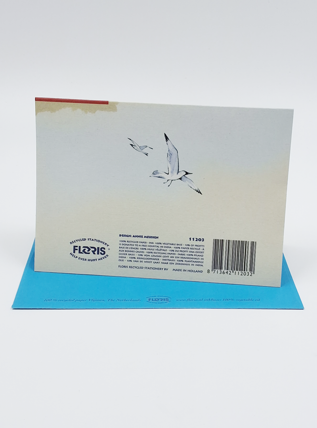 wenskaart vuurtoren, zeester