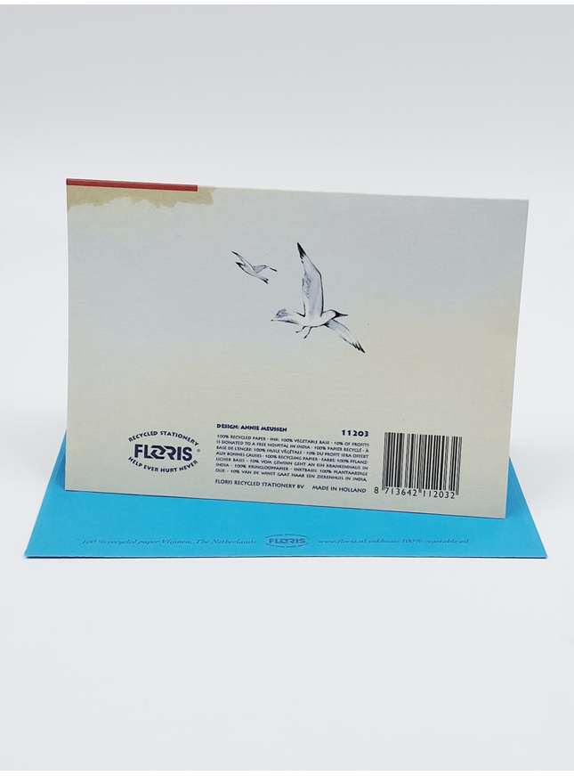 wenskaart vuurtoren, zeester