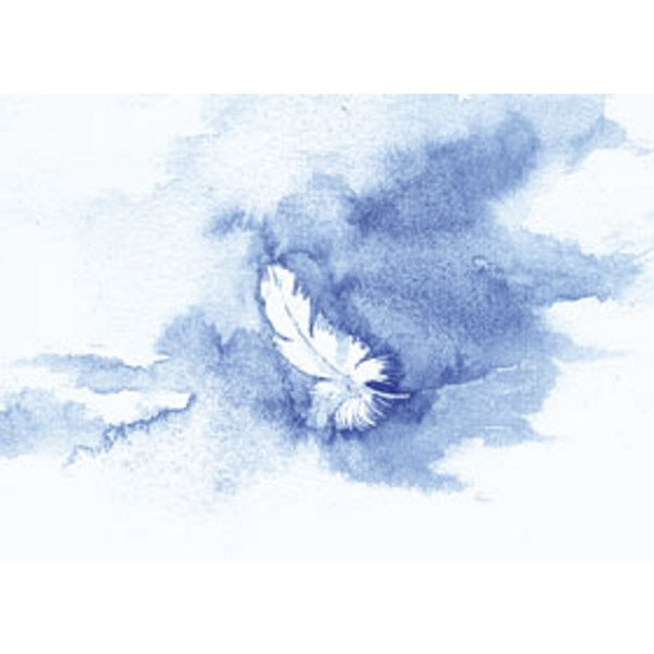 Wenskaart veertje condoleance