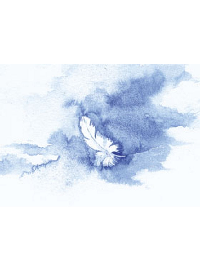 Wenskaart veertje condoleance