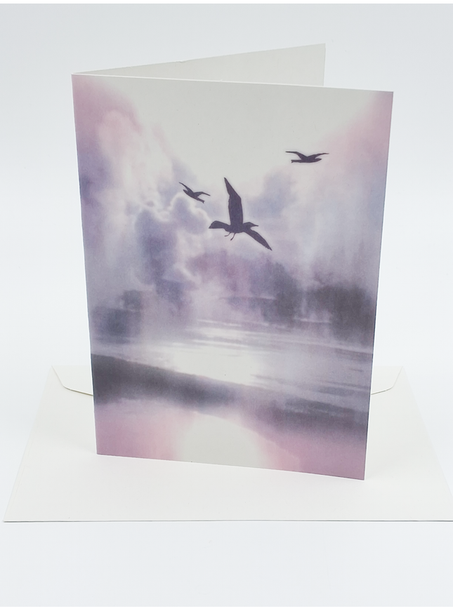Wenskaart vogels condoleance