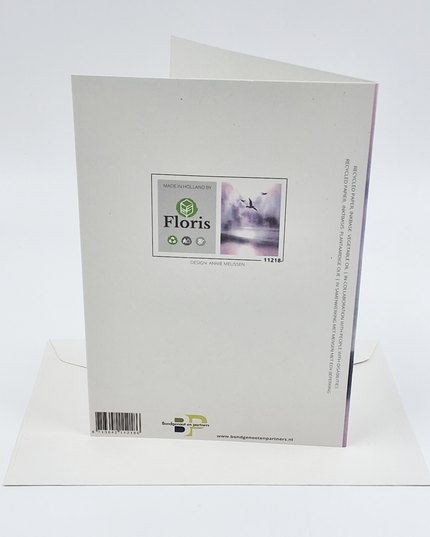 Wenskaart vogels condoleance