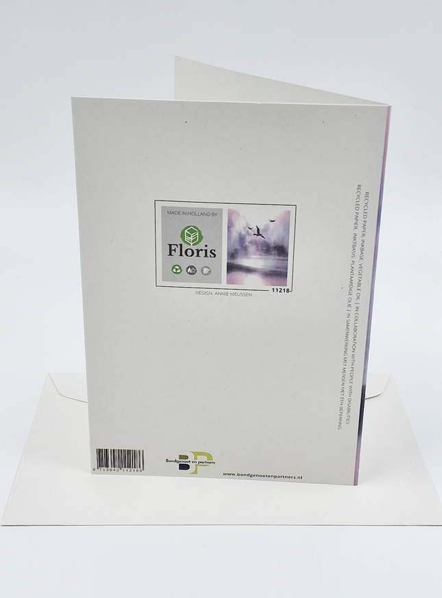 Wenskaart vogels condoleance