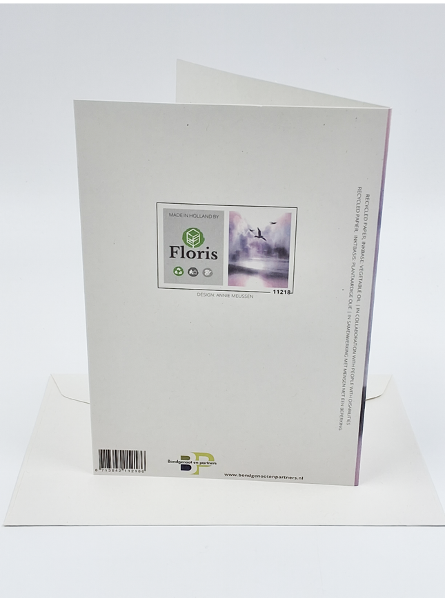 Wenskaart vogels condoleance