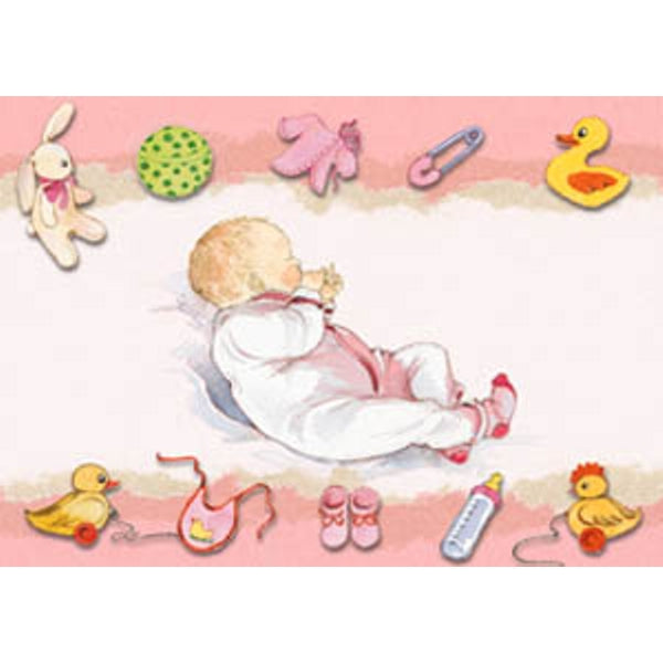 Wenskaart baby dochter