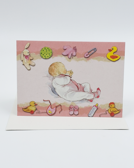 Wenskaart baby dochter