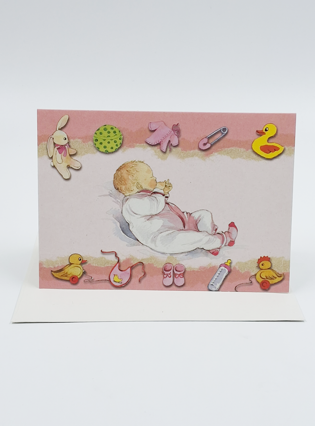 Wenskaart baby dochter