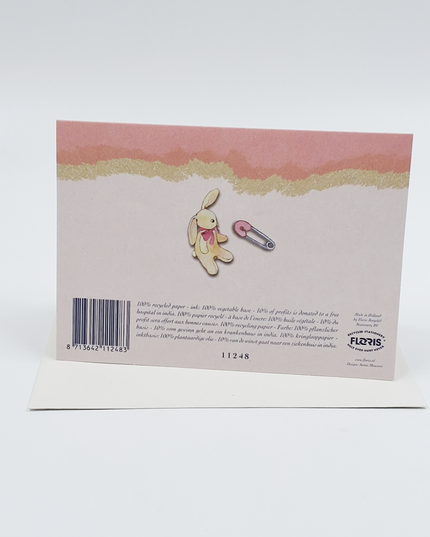 Wenskaart baby dochter