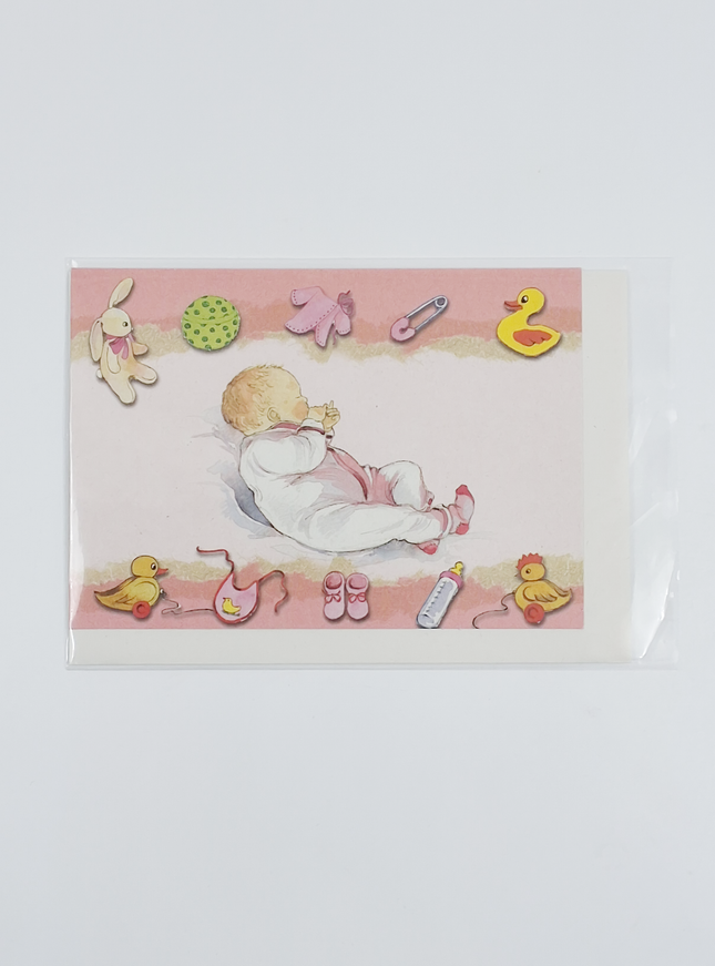 Wenskaart baby dochter