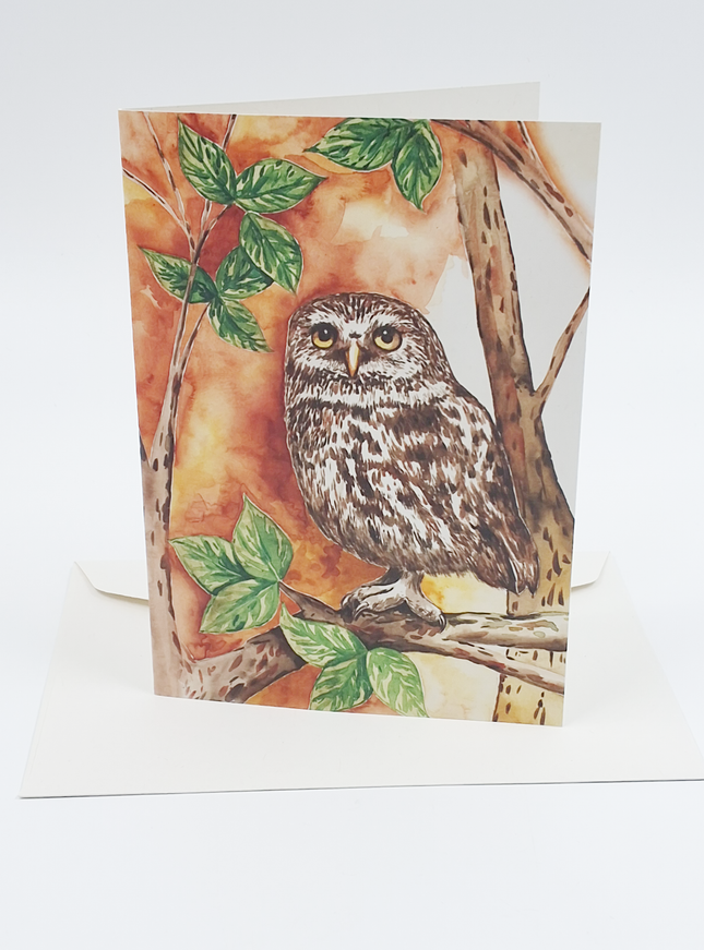 Wenskaart uil